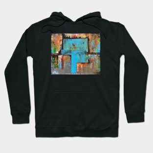 Rusty Window Original Art Print Painting Hoodie